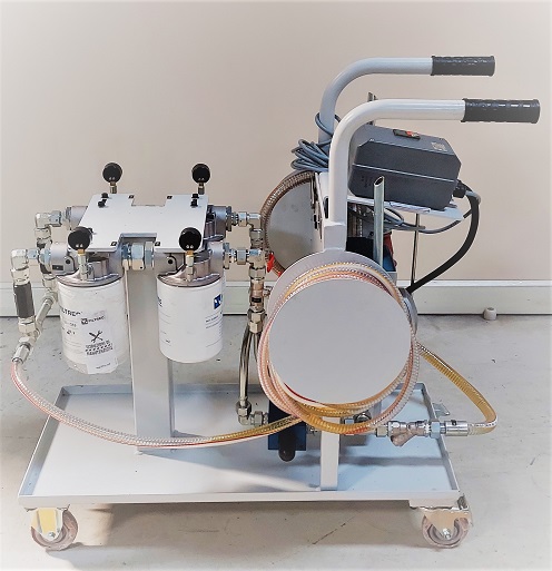 Hydraulic oil filteration unit